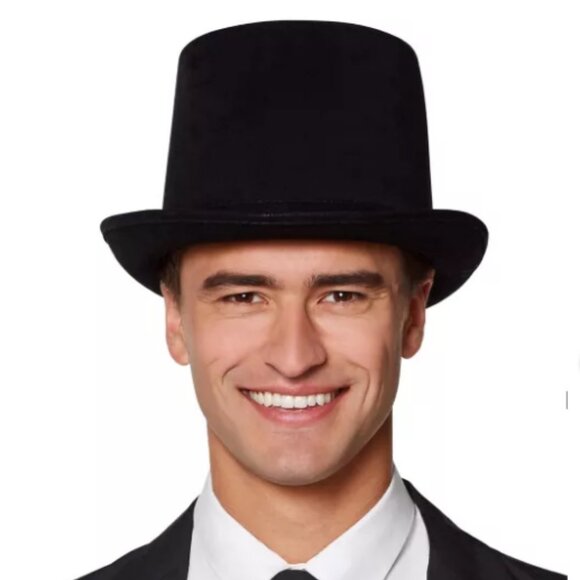 New Spirit Halloween Men's Deluxe Black Top Hat 🎩 - Picture 4 of 4